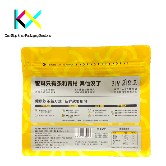 Hot Tea Packaging Pouch