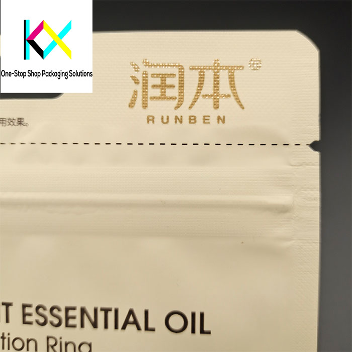 White Kraft Stand Up Pouches